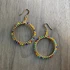 Gold-Plated Beaded Hoop Earrings / GAE G B778-M169