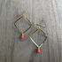 Gold-Plated Geometric Earrings / GAE G B556-2
