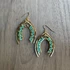 Gold-Plated Triple Geometric Earrings / GAE G B374-1