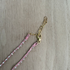 Braided Silk Rhodochrosite Necklace / KRN G B360-30
