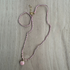 Braided Silk Rhodochrosite Necklace / KRN G B360-30
