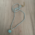 Braided Silk Blue Chalcedony Necklace / KRN G B379-20
