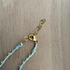 Braided Silk Blue Chalcedony Necklace / KRN G B379-20