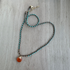 Braided Silk Carnelian Necklace / KRN G B69-11