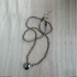 Knotted Silk Pyrite Necklace / KRN G B98-6