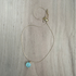 Blue Chalcedony Cable Chain Necklace / BNN G B41-20