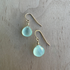 Blue Chalcedony Wire-Wrapped Earrings / DJE G B17-20