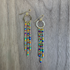 Gold-Plated Multi-Color Drop Earrings / GAE G B185-M169