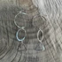 Silver-Plated Double Hoop Earrings / GAE S B382-2
