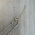 Braided Silk Moonstone Necklace / KRN G B342-13