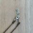 Brown Coin Pearl Braided Silk Necklace / KRN S B313-4