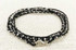 Dainty Boho Crochet Czech Seed Bead Silk Thread Necklace / Wrap Bracelet in Black / GS102-69