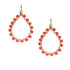 Handmade Wire Wrapped Czech Bead Teardrop Bohemian Earrings / CLE G B123-2