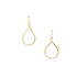(Small) Hammered Geometric Minimalist Gold Tear Drop Earrings, Handmade / GAE G B9-1