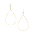 Hammered Boho, Bohemian, Geometric Minimalist Gold Plated Bohemian Earrings / GAE G B72-1