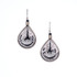 Handmade Boho Beaded  Silk Thread  Bohemian Mermaid Earrings  / MRE B2-3BLK