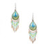 Handmade Boho Beaded Silk Thread Bohemian Mermaid Earrings / MRE B7-11MCL