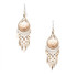Handmade Boho Beaded Silk Thread Bohemian Mermaid Earrings / MRE B7-4BRW