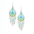 Handmade Boho Beaded  Silk Thread Bohemian Mermaid Earrings / MRE B9-11MCL