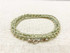 Dainty Boho Crochet Czech Seed Bead Silk Thread Necklace / Wrap Bracelet in Pale Green / GS102-52