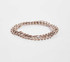 Dainty Boho Crochet Czech Seed Bead Silk Thread Necklace / Wrap Bracelet in Golden / GS102-68