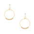 Hammered Boho, Bohemian, Geometric Minimalist Gold Bohemian Earrings / GAE G B31-2