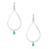 Handmade Hammered Geometric Minimalist Silver Plated Earrings / GAE S B134-1