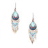 Handmade Boho Beaded Silk Thread Bohemian Mermaid Earrings / MRE B7-7RIO