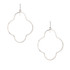 Handmade Hammered Geometric Minimalist Silver Plated Earrings / GAE S B347-2