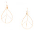 (Small) Hammered Geometric Minimalist Gold Tear Drop Peace Sign Earrings, Handmade / GAE G B10-1
