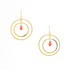 Hammered  Boho, Bohemian, Geometric Minimalist Gold Bohemian Earrings / GAE G B116-2