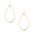 Hammered Boho, Bohemian, Geometric Minimalist Gold Bohemian Earrings / GAE G B348-2