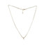 Bohemian Gold Filled Braided Silk Thread Necklace with White Freshwater pearl / KRN G B320-1