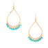 Hammered  Boho, Bohemian, Geometric Minimalist Gold Bohemian Earrings / GAE G B299-1