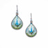 Handmade Boho Beaded Silk Thread Bohemian Mermaid Earrings / MRE B2-11MCL