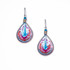 Handmade Boho Beaded  Silk Thread Bohemian Mermaid Earrings / MRE B2-5BRZ