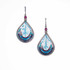 Handmade Boho Beaded Silk Thread Bohemian Mermaid Earrings / MRE B2-7RIO