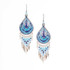 Handmade Boho Beaded Silk Thread Bohemian Mermaid Earrings / MRE B9-12CNL