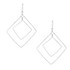 Hammered Geometric Minimalist Bohemian Silver Plated Earrings / GAE S B551-2