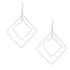 Hammered Geometric Minimalist Bohemian Silver Plated Earrings / GAE S B551-2