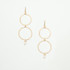Hammered  Boho, Bohemian, Geometric Minimalist Gold Bohemian Earrings / GAE G B98-P1