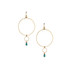Hammered  Boho, Bohemian, Geometric Minimalist Gold Bohemian Earrings / GAE G B604-1