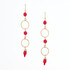 Hammered  Boho, Bohemian, Geometric Minimalist Gold Bohemian Earrings / GAE G B206-38