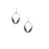 Hammered  Boho, Bohemian, Geometric Minimalist Bohemian Earrings / GAE G B383-8