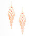Handmade Bohemian Beaded Gold Plated Chandelier Earrings / CAE G B18-2
