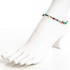 Dainty boho gypsy beach anklet with Czech seed beads, bugle beads, handmade / HCA B6-1