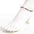 Dainty boho gypsy beach anklet with Czech seed beads, bugle beads, handmade / HCA B6-1