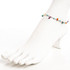 Dainty boho gypsy beach anklet with Czech seed beads, bugle beads, handmade / HCA B1-1