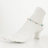 Dainty boho gypsy beach anklet with Czech seed beads, bugle beads, handmade / HCA B1-1