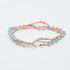 Braided Crochet Seed Bead Bohemian Necklace / Wrap Bracelet / GS112-29